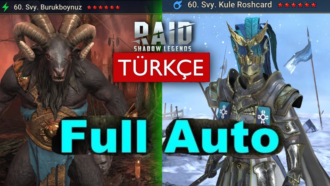 Burukboynuz & Kule 2 Boss Full OTO ÖLÜMSÜZ CB TAKIMI | RAID: Shadow Legends Türkçe