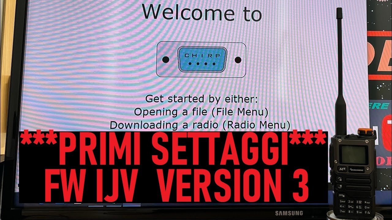 QUANSHENG UV K5 K6 PRIMI SETTAGGI CON NUOVO FIRMWARE V3 IJV