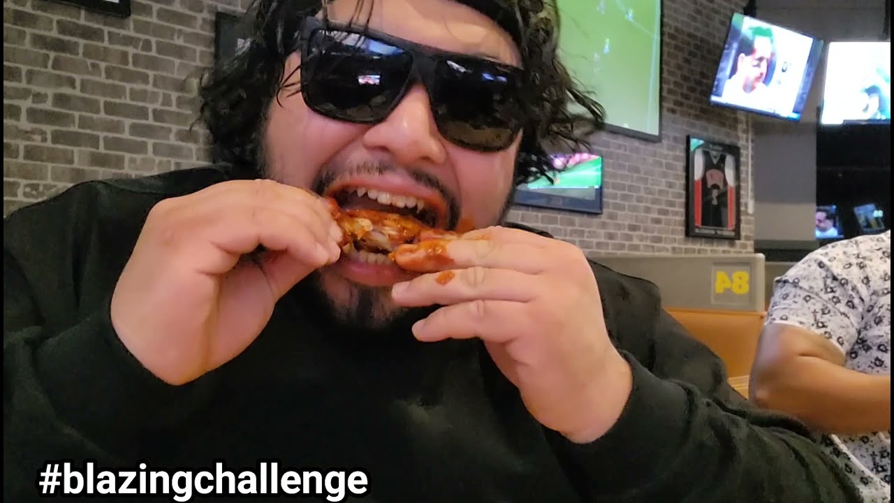 CHUCKNASTY GOES TO BUFFALO WILD WINGS AND DOES THE #BLAZINGCHALLENGE