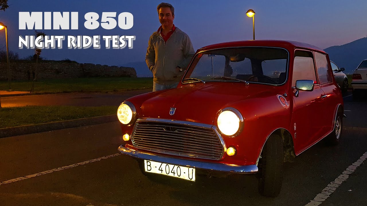 Вождение классического Mini 850: ночная поездка, тестирование двигателя