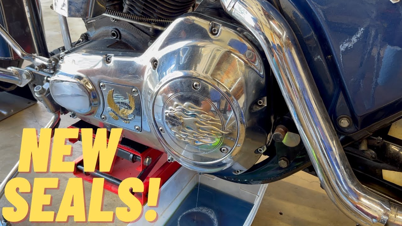 Electra Glide // Как заменить сальники коробки передач на моторе Evo