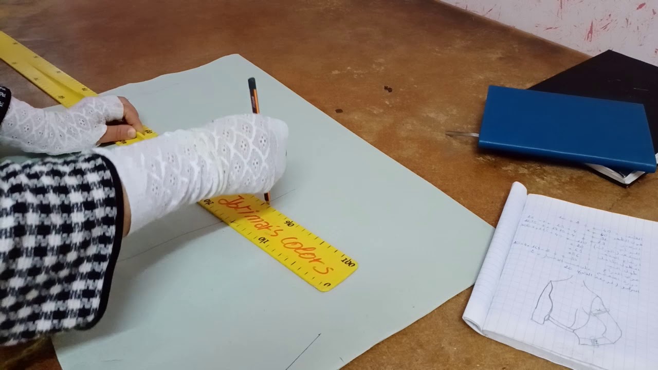 تطبيق الباترون الاساسي المسطح بطريقة جد مبسطة⁦⁩⁦✍️⁩⁦✂️⁩