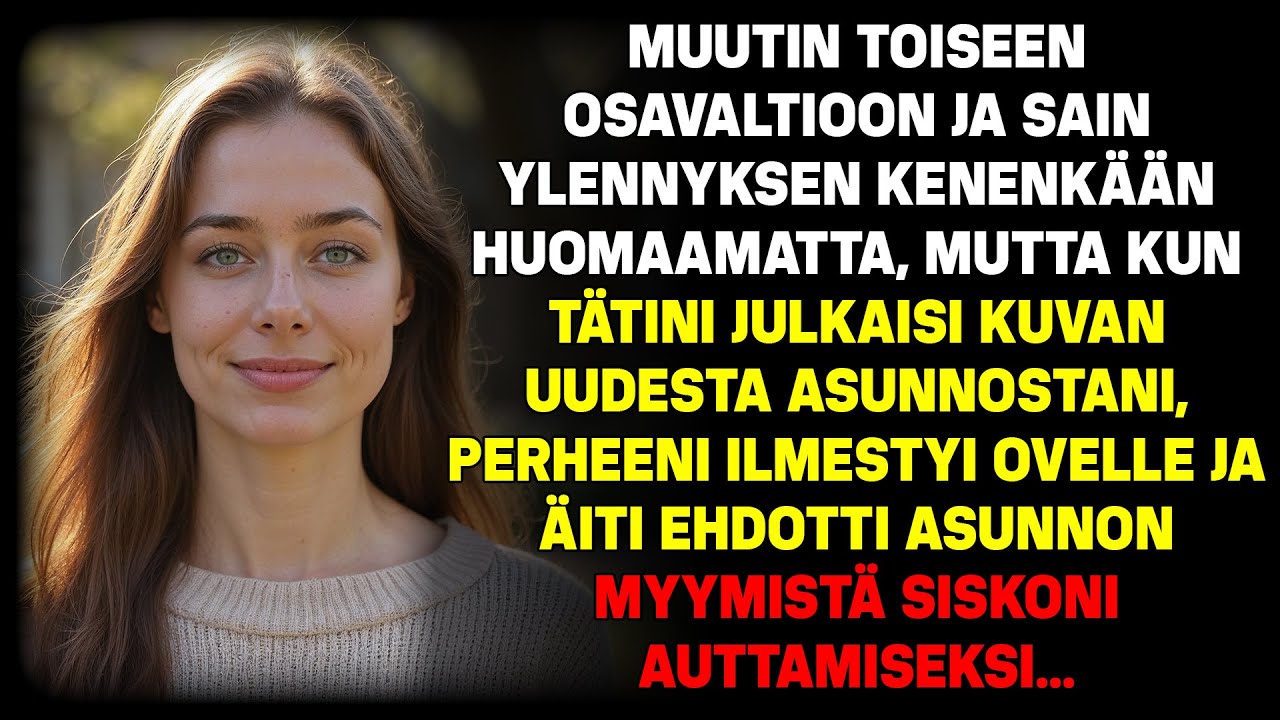 Muutin, eikä kukaan huomannut. Tätini postasi kuvan uudesta asunnostani — yhtäkkiä...