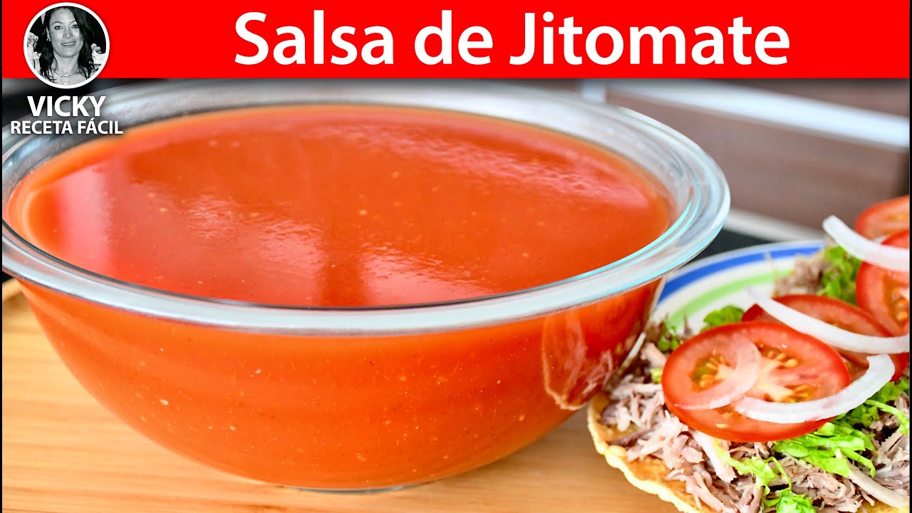 Salsa de Jitomate para Antojitos Mexicanos | #VickyRecetaFacil