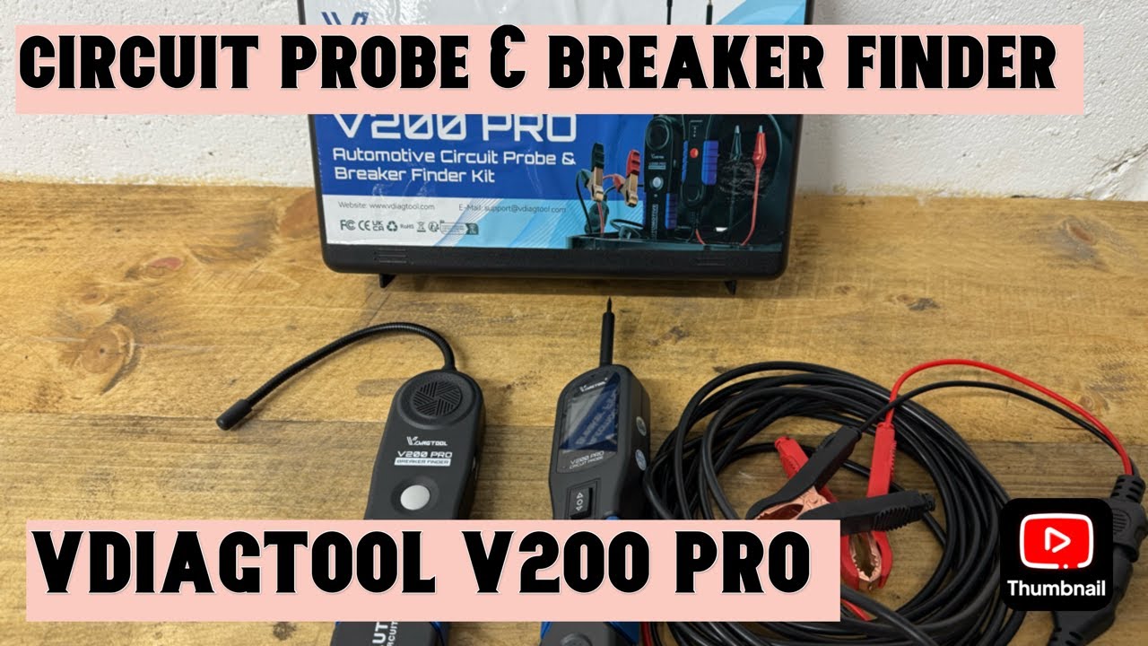 VDIAGTOOL V200 PRO Automotive Circuit Probe & Breaker Finder Kit Review