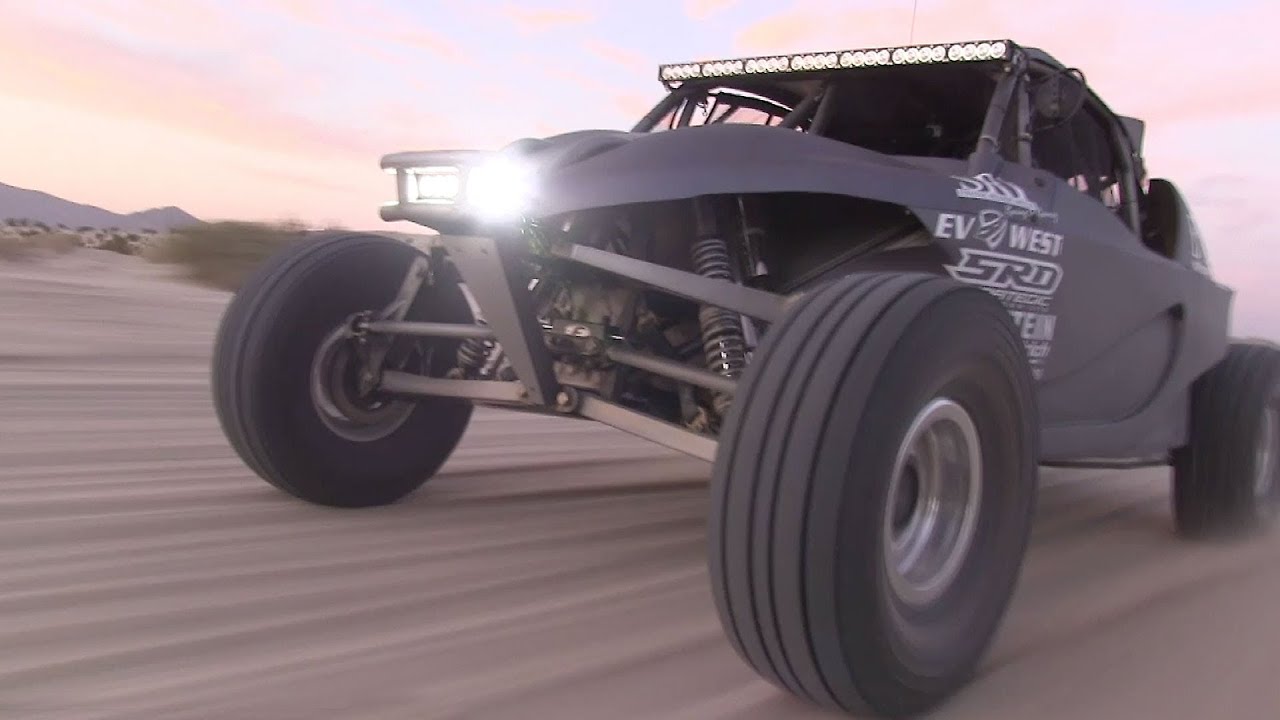All Electric Off Road Race Car - Electric Vehicle Sounds - Silent Offroad Racing EV West Baja Bug