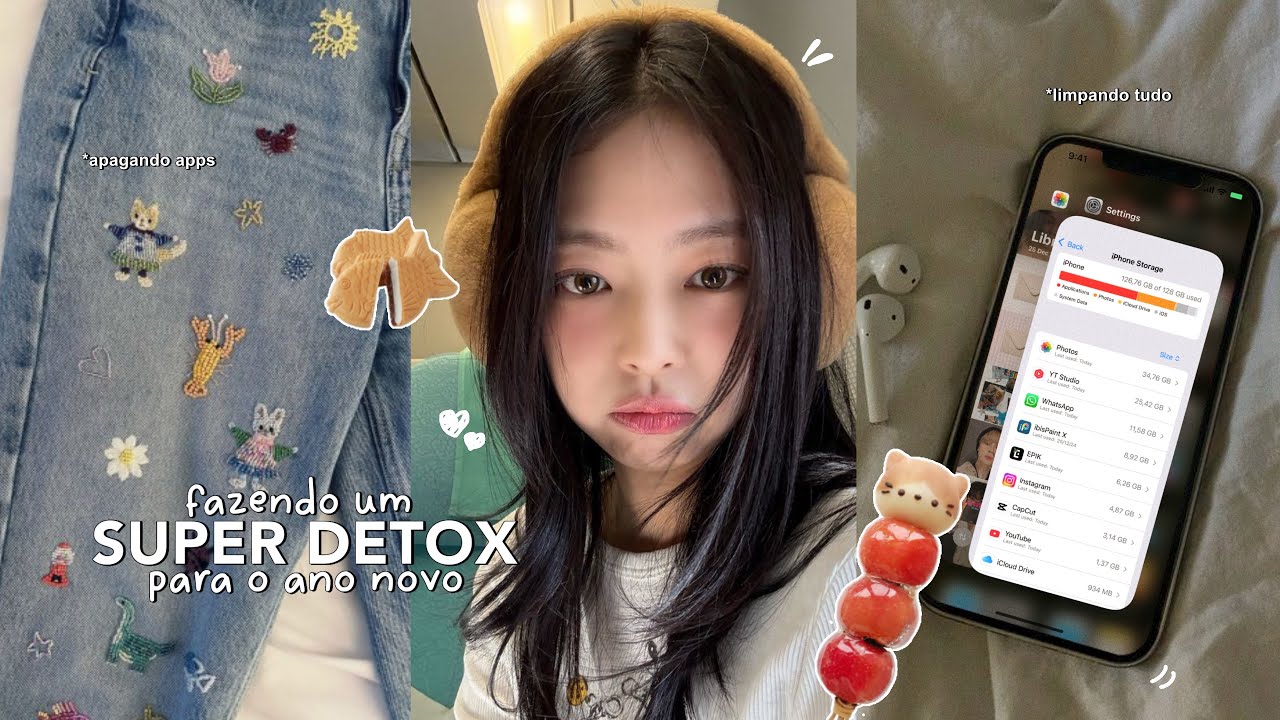SUPER DETOX 🪷: fazendo um super detox no meu celular e personalizando ele.