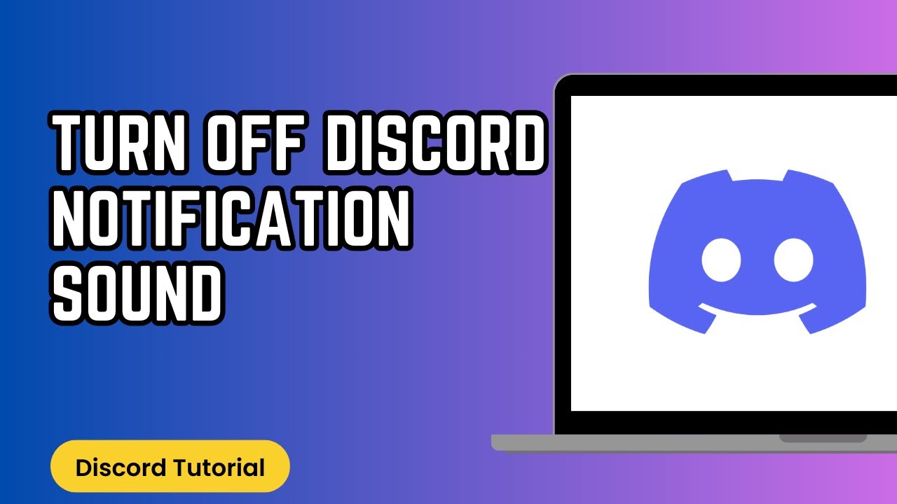 How to Turn Off Discord Notification Sound