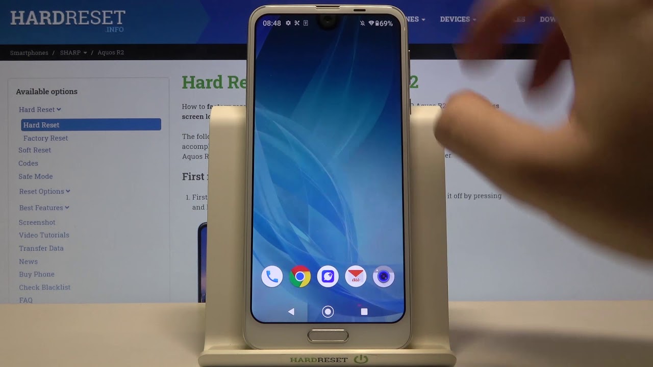 How to Turn On Screen Lock on SHARP Aquos R2 &ndash; Set Screen Lock Pattern