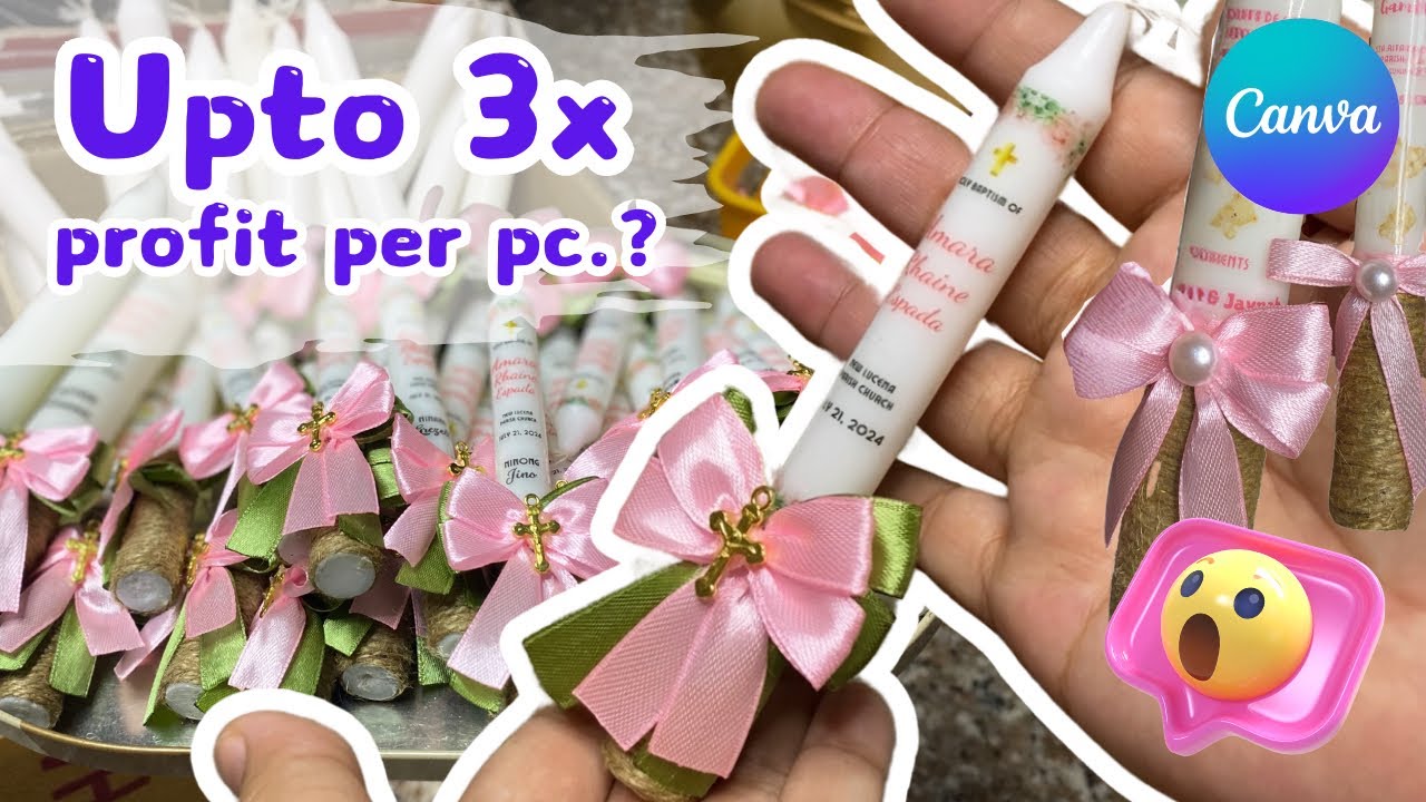 PERSONALIZED BAPTISM CANDLES | CAPITAL & COSTING | Philippines
