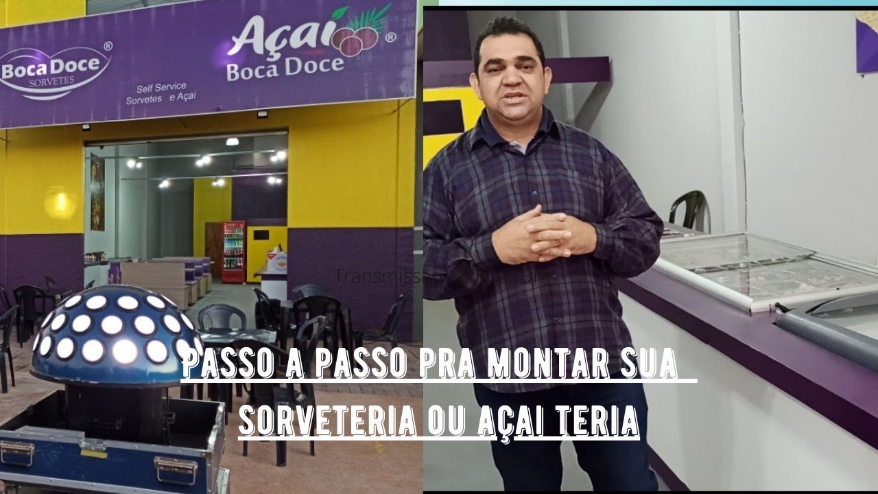 Como montar e operar uma sorveteria ou loja de acai, açai teria (passo a passo)