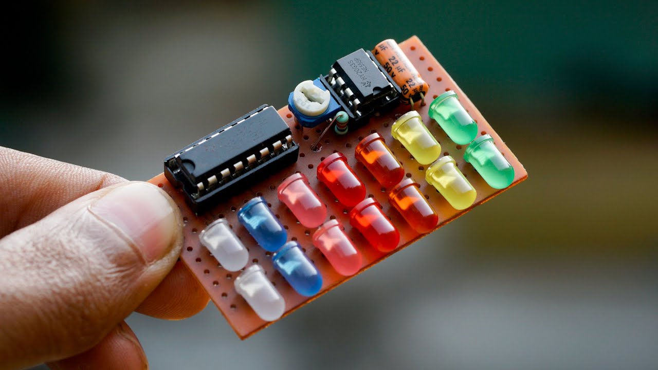 7 Colour LED Controller Electronics Circuit