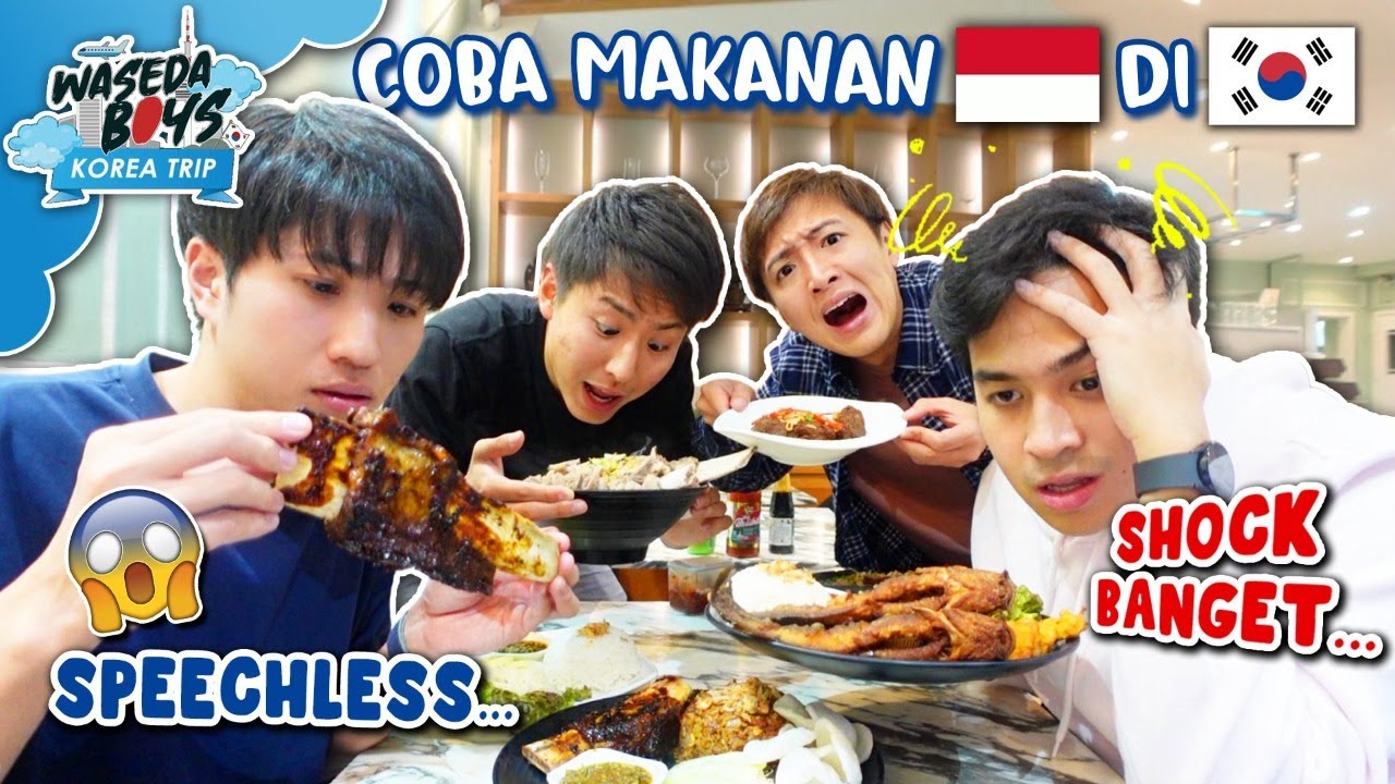 REAKSI WASEDABOYS COBA MAKANAN INDONESIA DI ITAEWON KOREA, SPEECHLESS... | KOREA TRIP #7