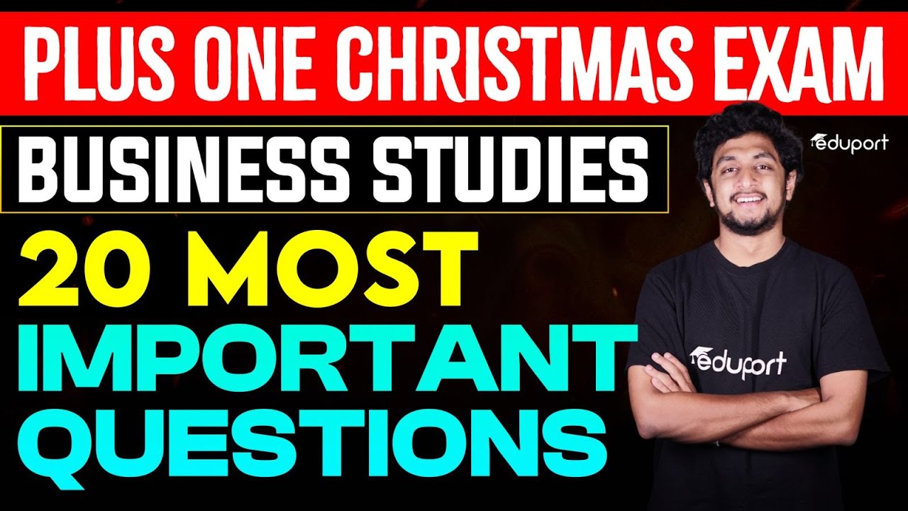 20 Most Important Questions | Eduport Plus One Commerce | Eduport