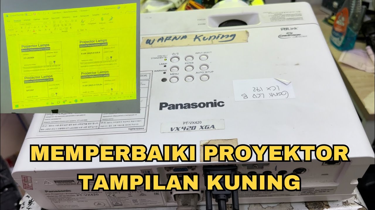 Mengganti LCD Panel Proyektor Panasonic PT-VX420