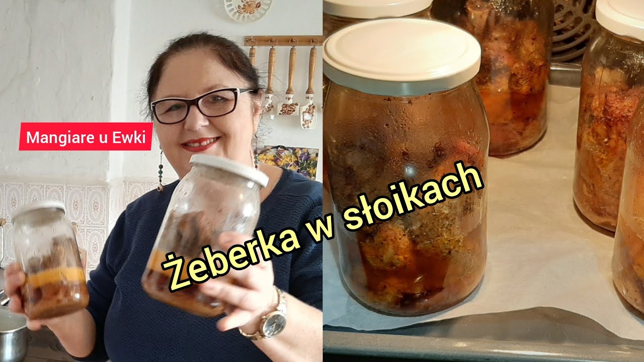 Żeberka zapiekane w słoikach wg  mojej mamy