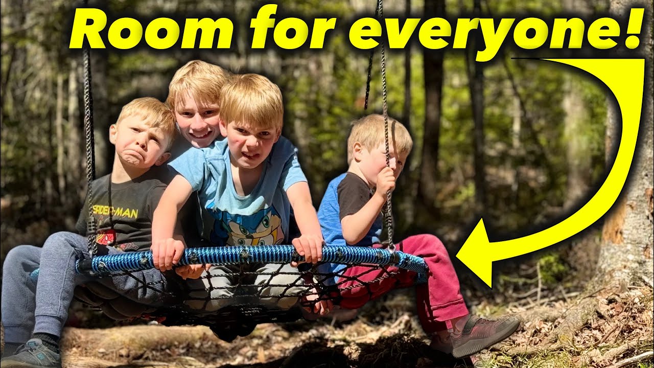 They are OBSESSED with THIS!!! Trekassy 45' spider web swing