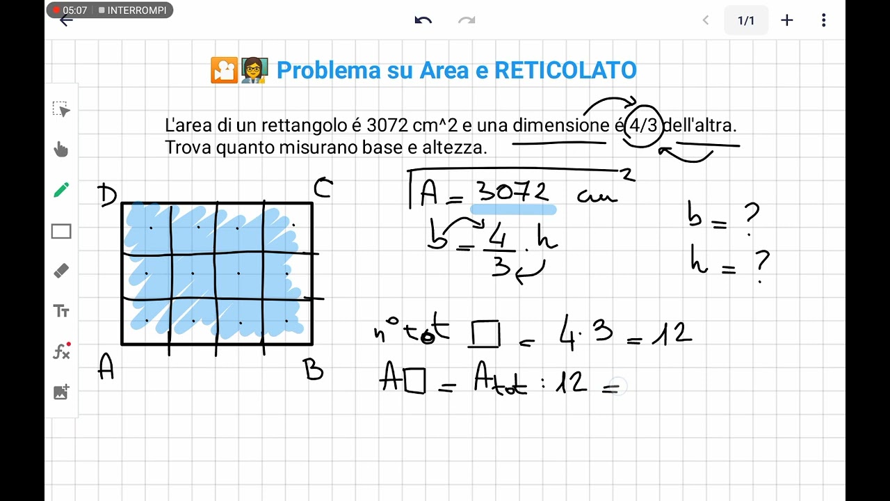 GV Prof _ 2*m Problemi geometria con AREE e metodo RETICOLATO