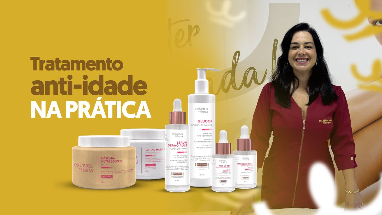 Tratamento anti-idade profissional Extratos da Terra - Aprenda na pr&aacute;tica