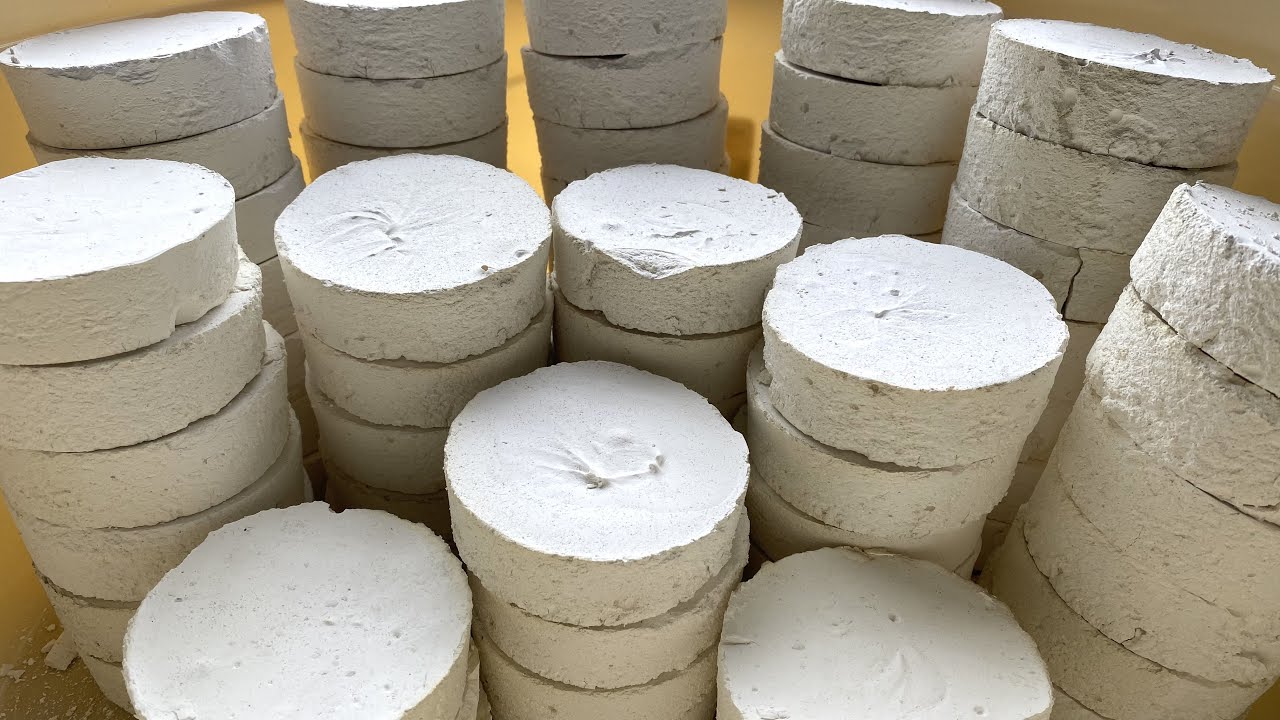 MASS CRUSH OF 100 DISCS ~ REFORMED GYMCHALK ~ ASMR ~ Plz see description