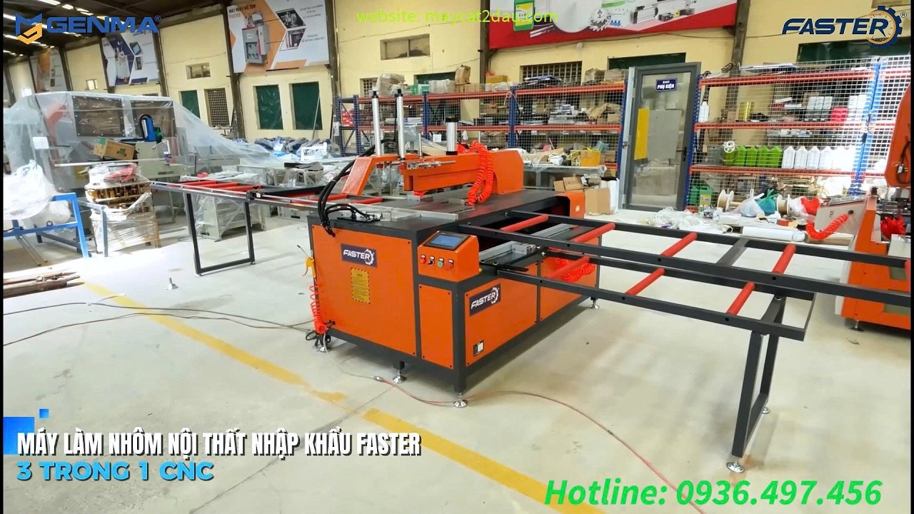 Máy cắt phay nhôm tấm và nhôm cánh kính