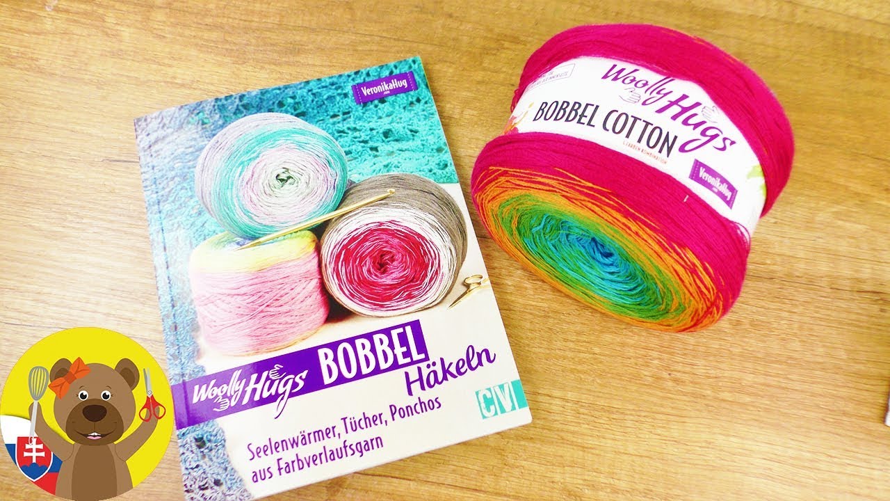 Háčkovaný šál | Šál pre začiatočníkov | Woolly Hugs Bobble Cotton | Krásna vlna od Veroniky Hug