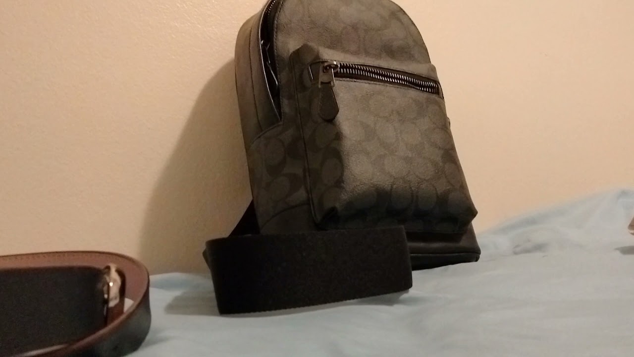 Coach West Pack Sig Sling Bag Unboxing + Women's Versace Belt 🔥