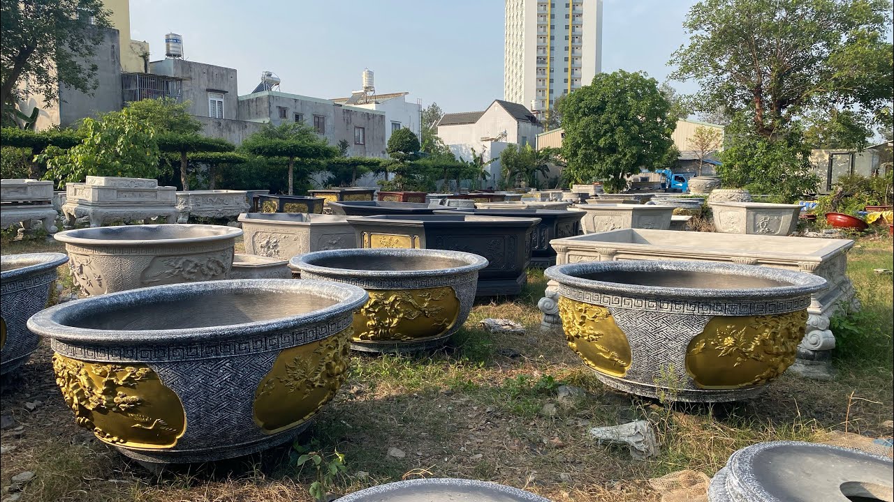 Chậu tròn 2 thớt đường kính 1m35 giá rẻ ở Bình Dương, Hồ Chí Minh 0944353629 #chautrongcay