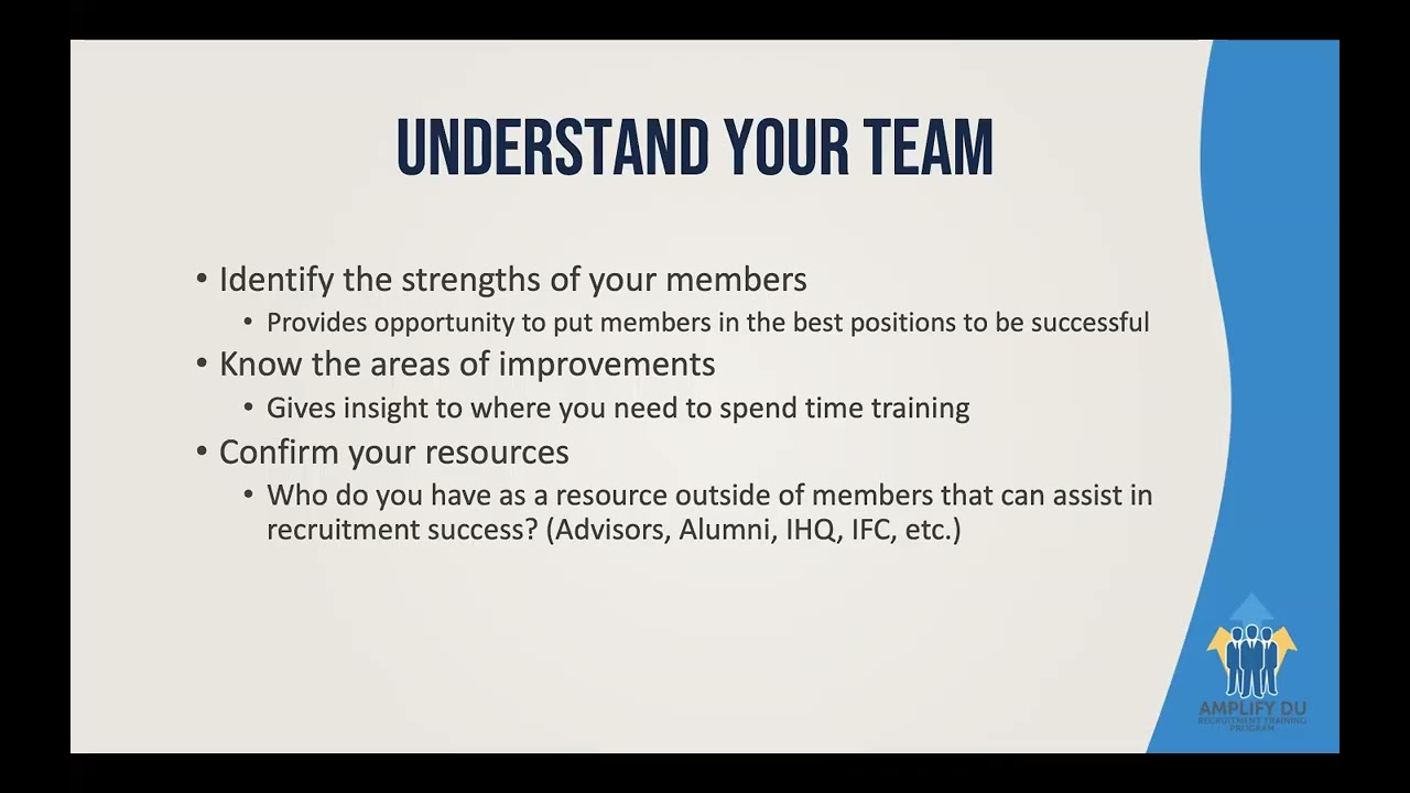 Summer 2026 Amplify DU Webinar #4 - Training Your Members