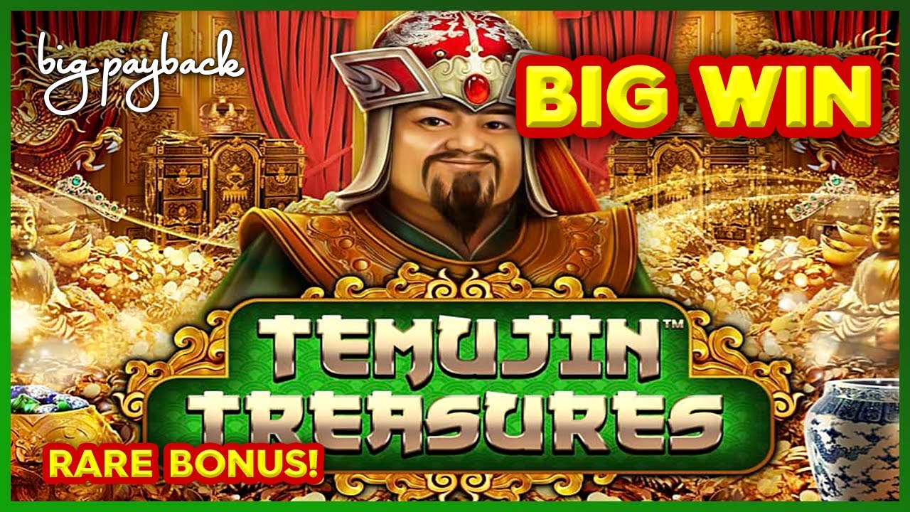RARE FEATURES! Temujin Treasures Slot - VERY NICE!!