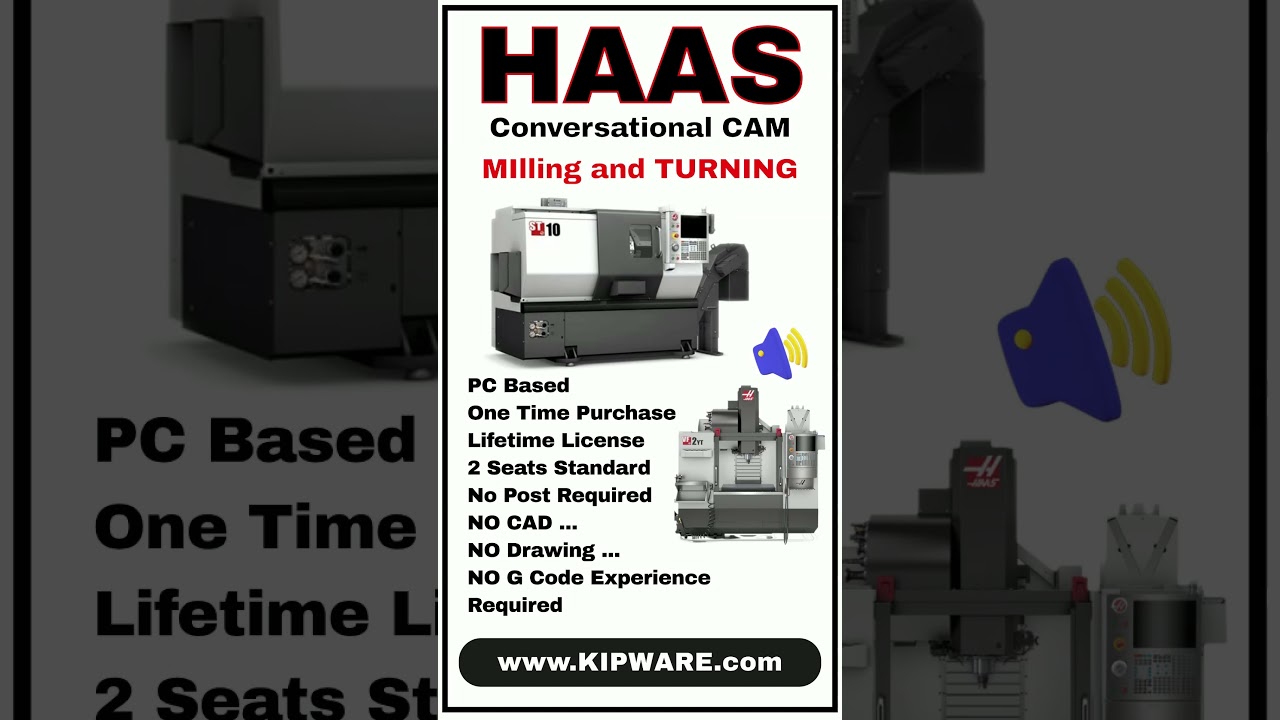 Haas Conversational CAM Create G code with no cad no drawing and no G Code experience