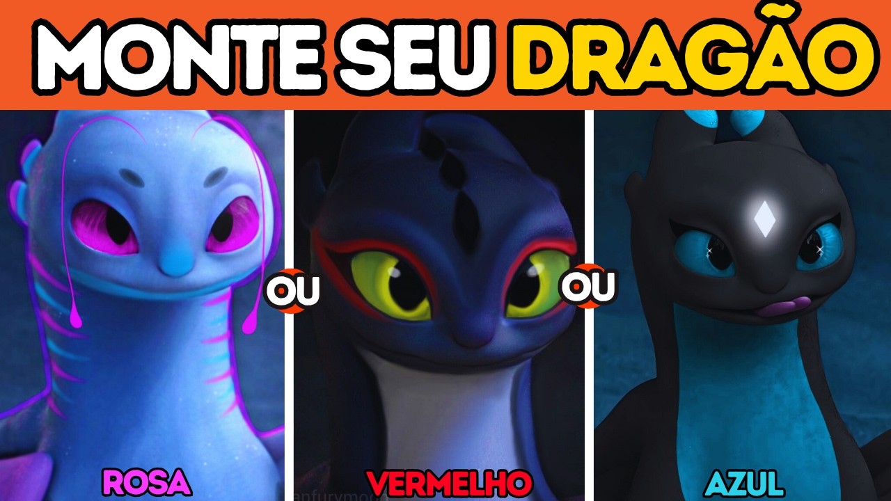 🐲Monte seu DRAGÃO /ESCOLHA O PODER DO SEU DRAGÃO 🐉#comotreinaroseudragão #quiz #monteoseu