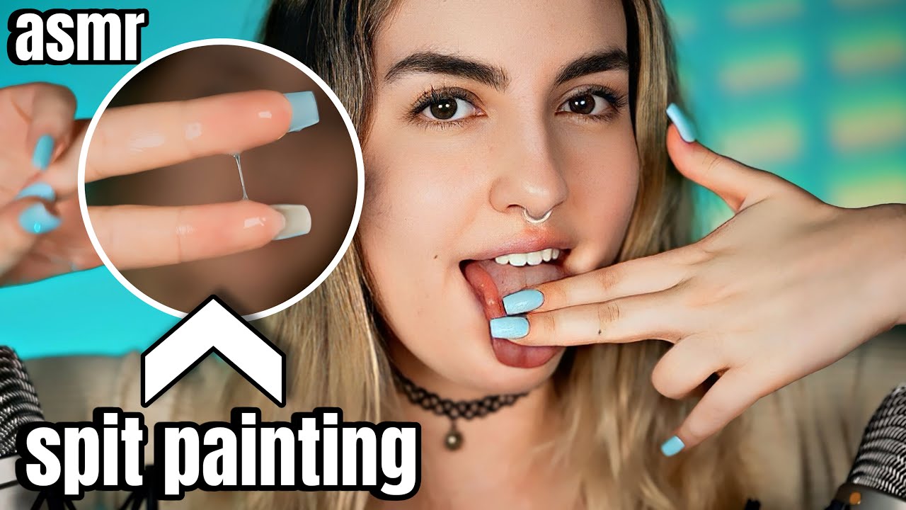 asmr Limpio TU CARITA con SPIT PAINTING y MOUTH SOUNDS para dormir como bebé
