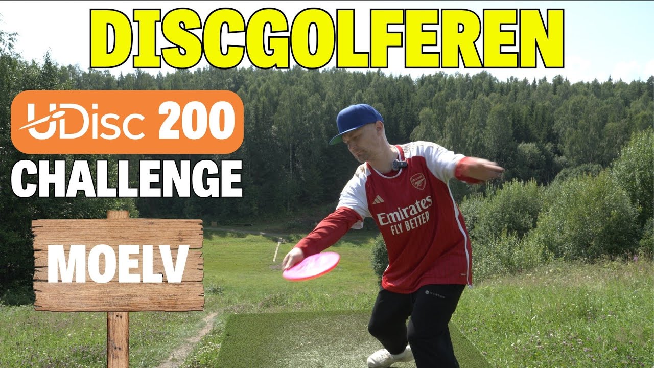 Discgolf på Moelv Frisbeegolfbane i Moelv. Klarer vi 200 Udisc?