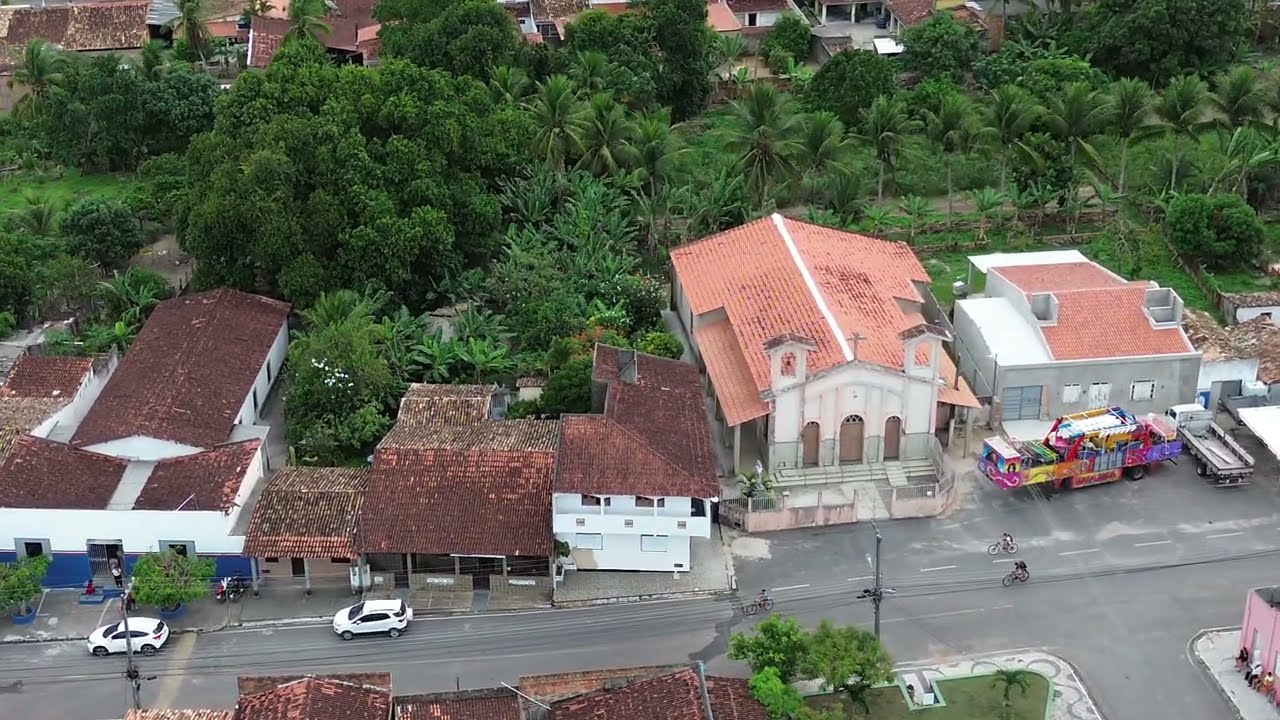 Povoado Àgua Fria em Salgado-SE visto de cima.