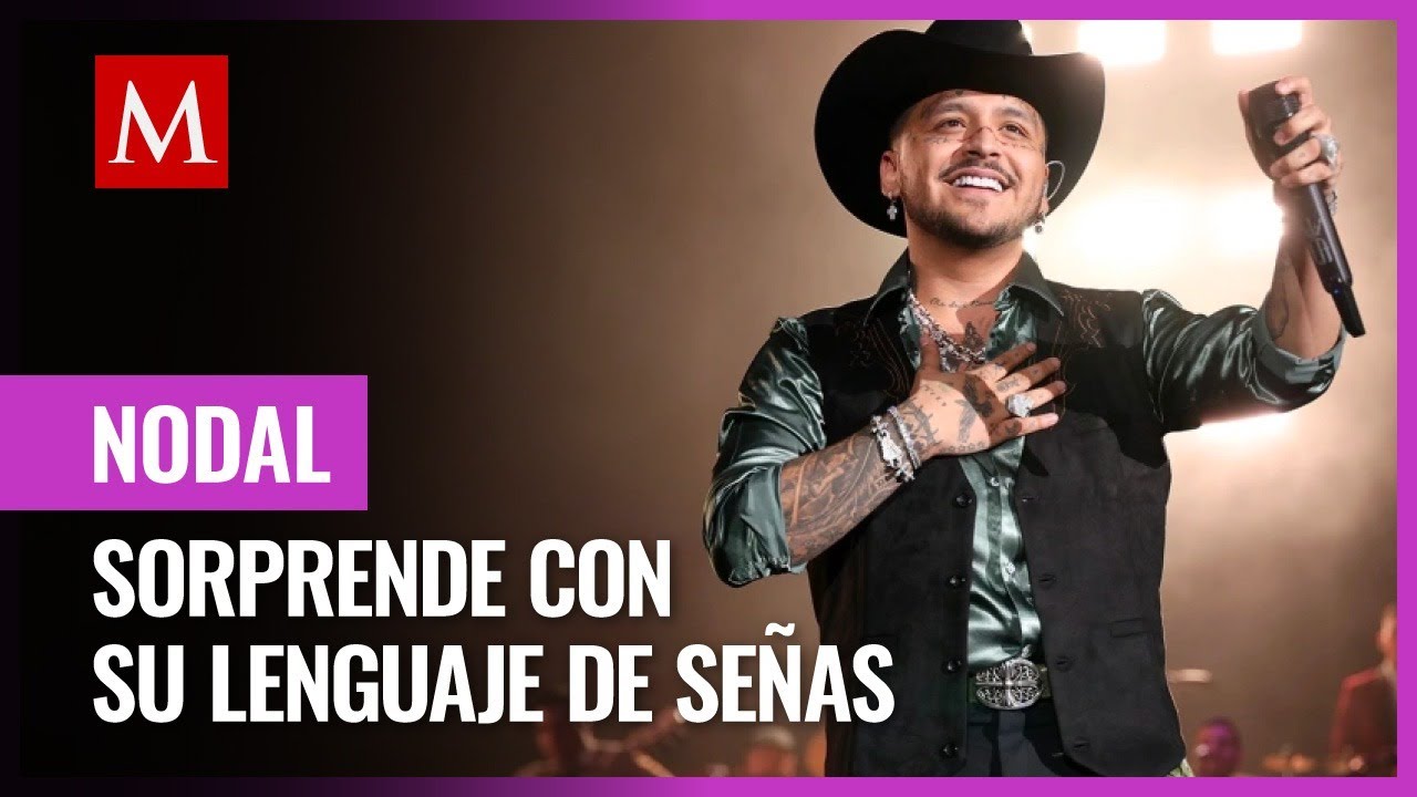 Christian Nodal manda mensaje de se&ntilde;as a sus fans sordos que acudieron a concierto