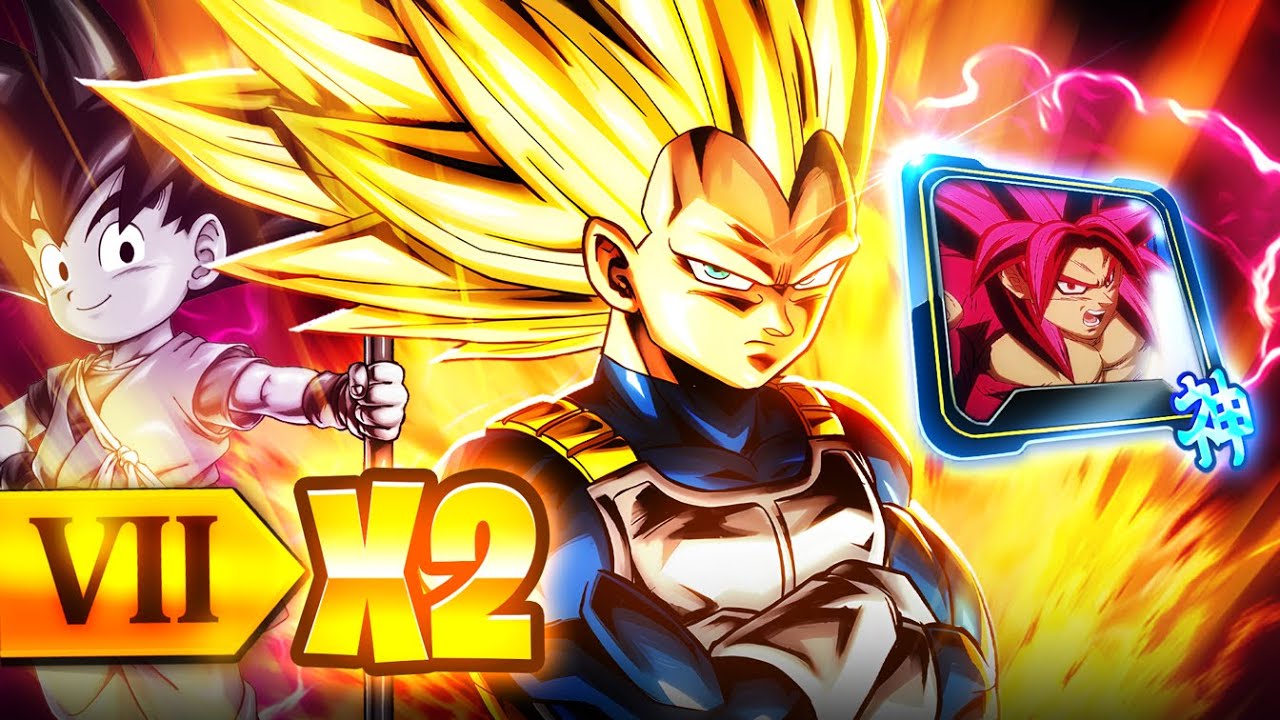 UTTERLY ABSURD DAMAGE!!!!!!! 2X ZENKAI BUFFED SSJ3 VEGETA WITH PLAT EQUIP!!! (Dragon Ball Legends)