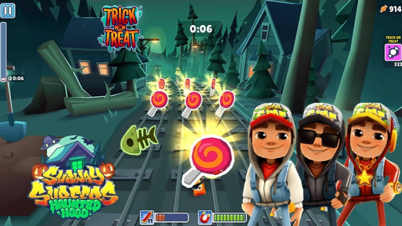 SUBWAY SURFERS HAUNTED HOOD 2024 (HALLOWEEN ) JAKE+DARK+STAR Subway Surfers Haunted Hood Pc gameplay
