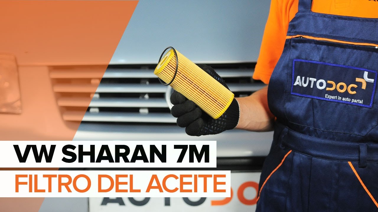 Cómo cambiar Aceite de Motor y Filtro de Óleo en VW SHARAN 7M [INSTRUCCIÓN]