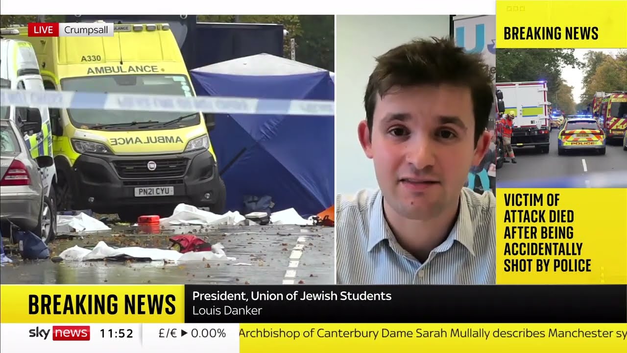 UJS President Louis Danker reacts to Manchester attack on Sky News