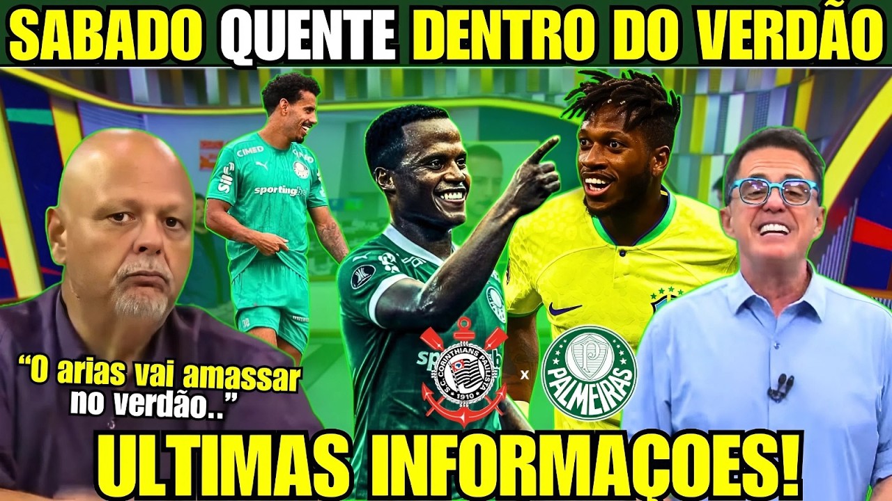 AGORA SIM! PALMEIRAS GANHA BOAS NOTÍCIAS, DÉRBI PROMETE E EVANGELISTA PODE SER A GRANDE SURPRESA