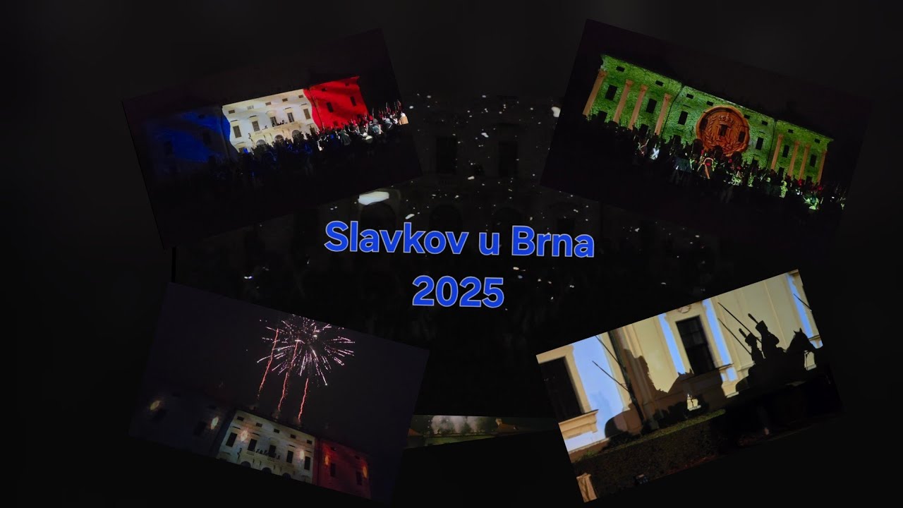 Austerlitz 2025 - videomapping na zámku a ohňostroj