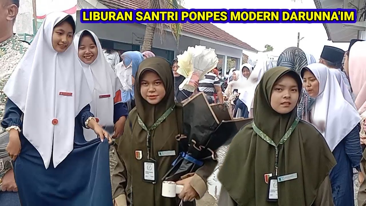 Jelang ramadhan santri pondok pesantren darunna'im pulang kampung.@maskichannel6156 
