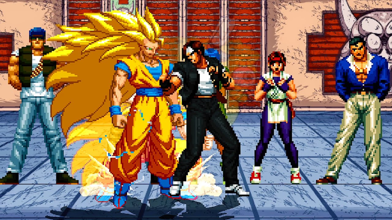 Goku Vs. Kyo WannaKOF - Fiery Kusanagi