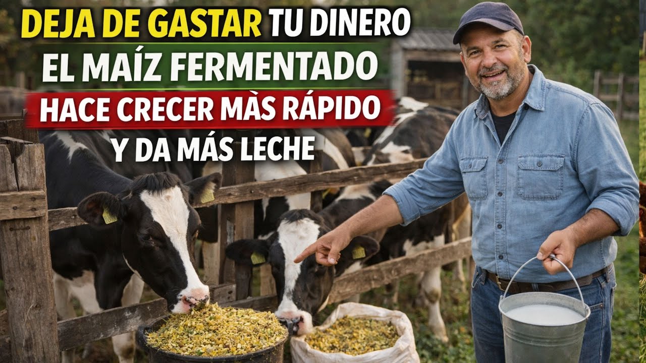 deja de gastar tu dinero por que el maiz fermentado hace crecer mas rapido y mas leche