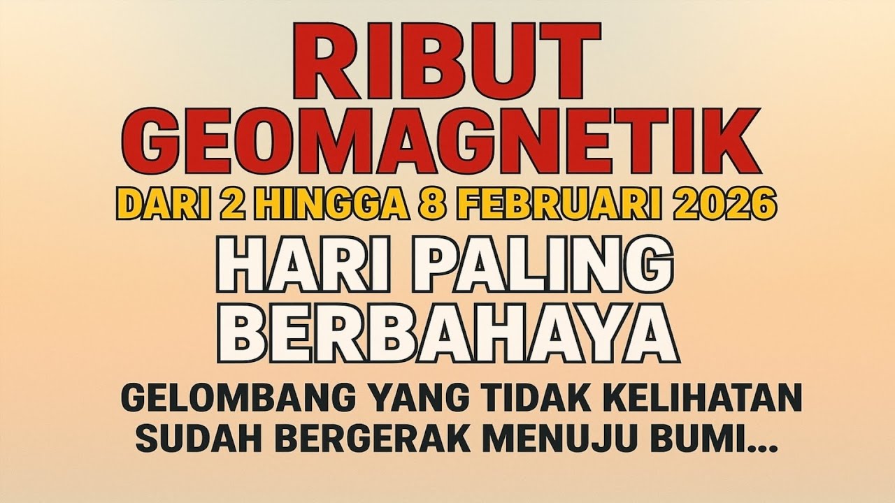 Ribut Geomagnetik dari 2 hingga 8 Februari 2026. Hari Paling Berbahaya. (Malay)