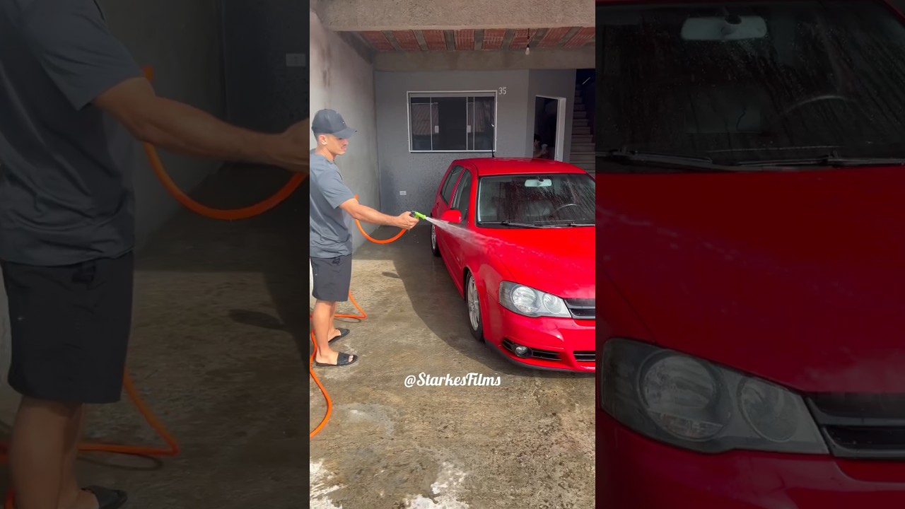 Lavando carro do meu pai #starkesfilms #baixos #fypシ #trend #rebaixados #fixa #foryou #viral #golf