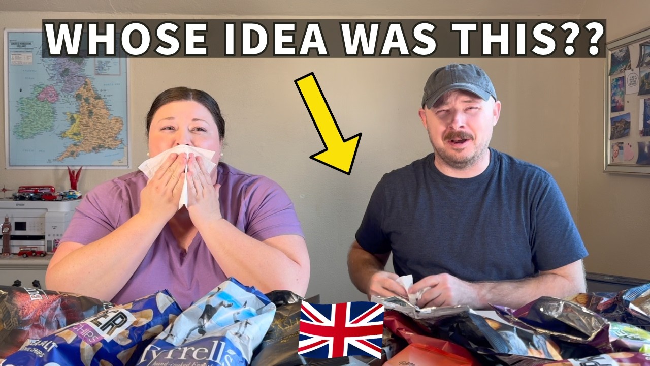 Americans Try 19 Types of British Crisps - These Flavours Are INSANE!