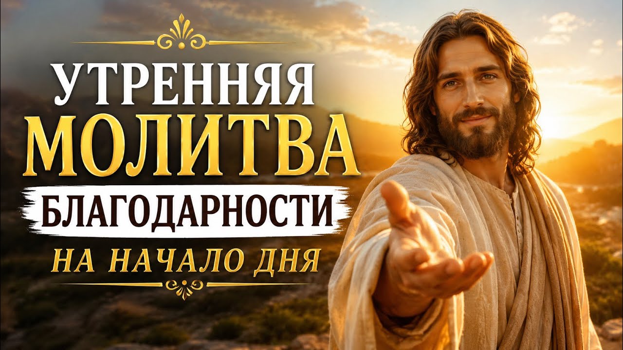 Утренняя молитва благодарности на начало дня. Начните день с Богом #утренняямолитва 