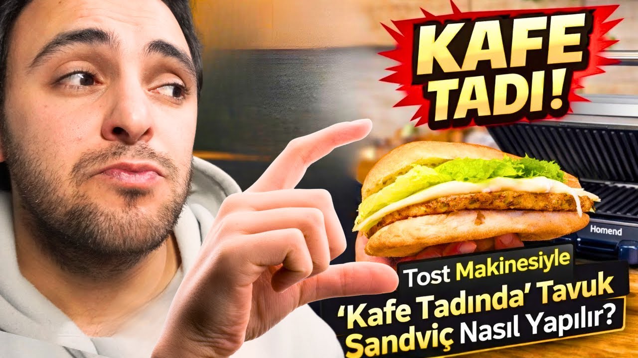 Tost Makinesiyle ‘KAFE TADINDA’ Tavuk Sandviç Nasıl Yapılır? | Homend 1379H